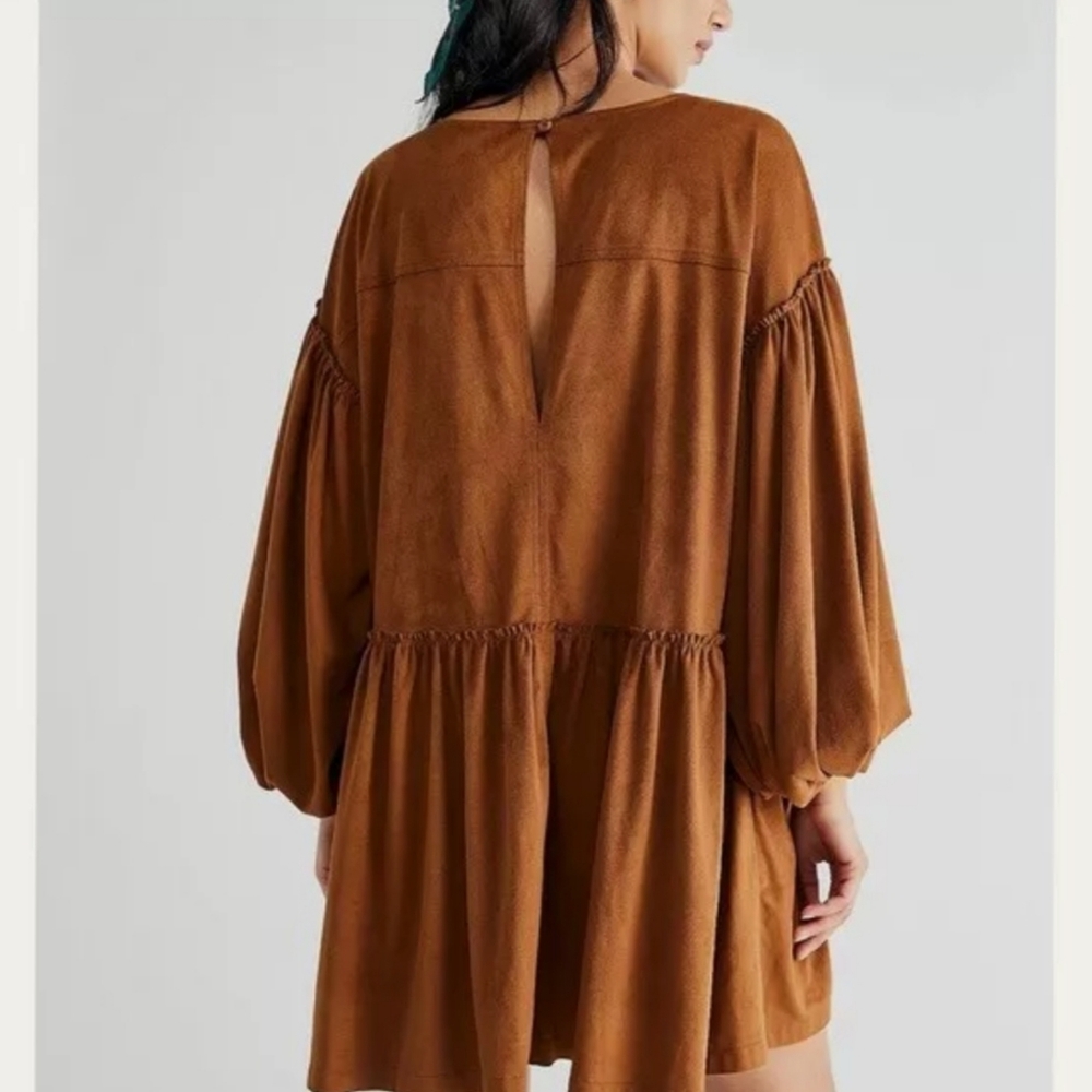 Free People Summer Love Vegan Suede Mini Dress - Picture 2 of 6